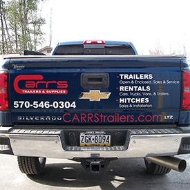 Carrs Trailers and Supplies truck
